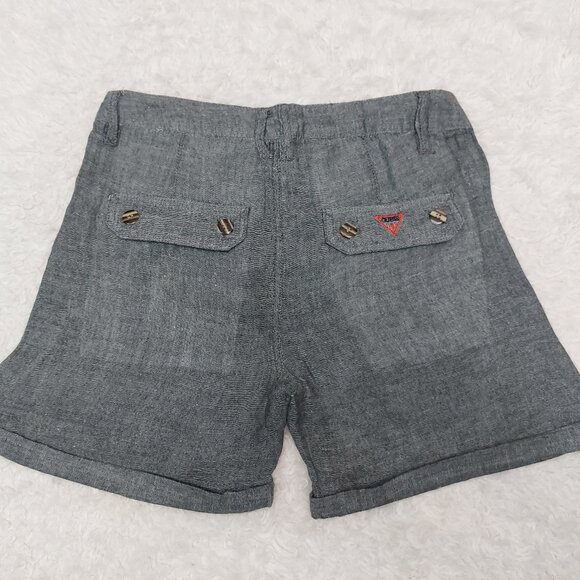 Guess Jeans Womens Gray Linen Blend Flat Front Shorts Size S - Picture 3 of 8
